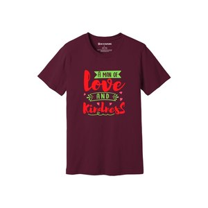 Thèmes de gentillesse imprimer 100% t-shirt en tissu de coton 160-180 à lourd GSM 12 couleurs disponibles Personnalisé votre propre conception et placement - Product Image 1