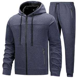 Chándal de lana de algodón 100% pesado informal de invierno de proveedor OEM personalizado conjunto de Sudadera con capucha para hombre 450 GSM Kangaroo Pocket Low MOQ - Product Image 5