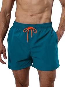 Pantalones cortos de gimnasio para hombre, shorts deportivos de verano para playa, deportes acuáticos, talla sólida, poliéster, respetuosos con el medio ambiente, secado rápido, personalizados - Product Image 2