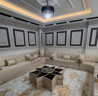 Ensemble de salon traditionnel arabe Majlis |   Meuble modulaire pliable et extensible en tissu antique |   Personnalisable |   Livraison gratuite dans le monde entier