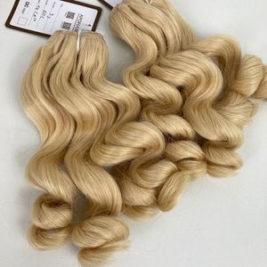 Extensiones de cabello Remy vietnamita de 26 pulgadas al por mayor, 100g, máquina de coser de Color Natural, rizo suelto de trama y sin procesamiento químico - Product Image 2