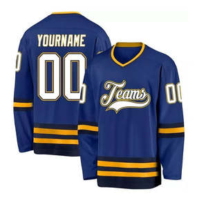 Maillot de hockey avec design personnalisé Maillot de hockey personnalisé par sublimation Logo de design personnalisé Vêtements de sport Maillot de hockey sur glace - Product Image 4