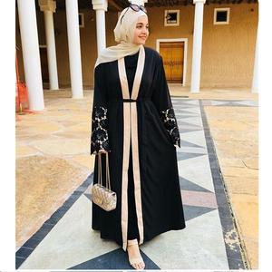 Dubai diseñador de lujo Abaya 2023 Kaftan turco EID ropa islámica modesta Dubai elegante seda brillante abierto Abaya mujeres musulmanas Dres - Product Image 3