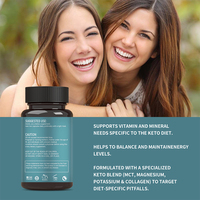 Capsules KETO de Qualité OEM BHB Vinaigre de Cidre de Pomme Vitamines Minceur Perte de Poids Adultes 1-2 Doses 500mg/1000mg Durée de Conservation 24 Mois