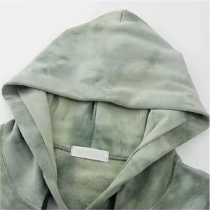 2025 hiver hommes nouvelle mode 100% coton à capuche à manches longues couleur unie lâche rue décontracté polaire lavé à capuche pour unisexe - Product Image 4