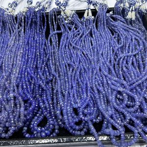 Perles de coupe en tanzanite bleue naturelle Carat Blue Color Tanzanite Cabs Shape Blue Tanzanite beads Loose G - Product Image 3