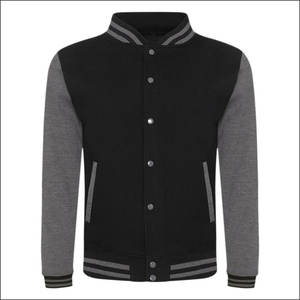 Chaqueta universitaria personalizada para hombre al por mayor, transpirable, fina, de largo, de diseño liso con cuello levantado, chaqueta en blanco estilo callejero - Product Image 4