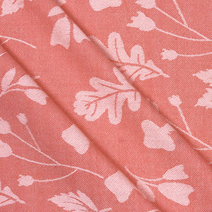 Jacquard Woven 130x180 cm Rectangular <b>Table</b> <b>Cloth</b> Home Textile Product in <b>Pink</b> Color Manufactured in India by Exporter - Product Image 4