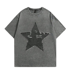 เสื้อยืดซักแบบกรดสำหรับผู้ชายเสื้อยืดสำหรับผู้ชายเสื้อยืดสำหรับผู้ชายเสื้อเชิ๊ตผู้ชายมีโลโก้บริษัท - Product Image 5