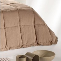 Couette en duvet moyen 100% lin et coton Couette douce de couleur unie CM 180X260 également Marque privée
