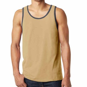 Prix d'usine Débardeurs de couleur unie personnalisés Vêtements pour hommes Débardeurs en coton à col rond respirant et à séchage rapide de haute qualité grande taille - Product Image 1