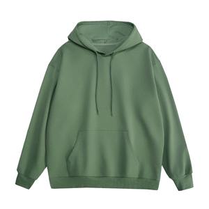 Sweats à capuche pour hommes, streetwear printemps, uni, poche, tissu jersey en mélange de polyester et de coton 180GSM, logo personnalisé, faible MOQ, livraison rapide, usine OEM - Product Image 1