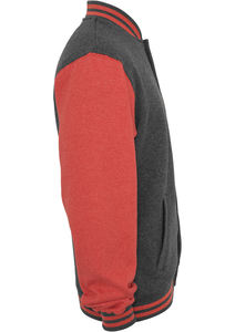 Veste bomber varsity personnalisée avec logo brodé pour femmes, style streetwear, fabrication OEM - Product Image 3