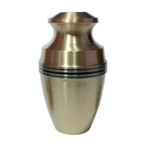 Urnes de crémation pour adultes en laiton de haute qualité avec doublure en étain noir et or urnes funéraires en métal fini pour cendres humaines - Product Image 1