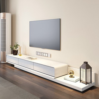 Meuble TV moderne en MDF, design ajustable, prix de gros abordable, pour salon, en bois, support TV, étagère, vente chaude