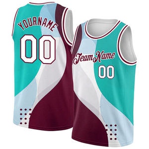 Ensemble de maillots de basket-ball personnalisés uniformes de sublimation avec logo ou numéro imprimés vêtements de basket-ball de grande taille - Product Image 5