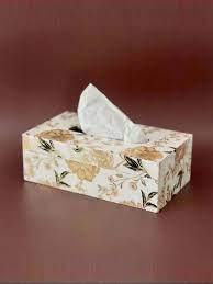 Elegante Caja de Pañuelos de Resina Impresa en Tablero MDF para Decoración del Hogar y Restaurantes - Product Image 5