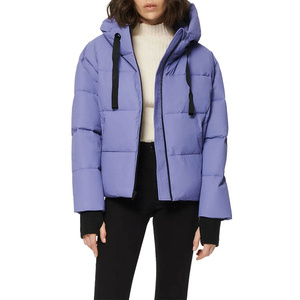 Custom Women's Puffer Waterproof Jacket Quilted Designer Winter Bubble <b>Padded</b> Coat Female Down Nylon Outdoor Puffer RRI-WJ-06 - Product Image 6