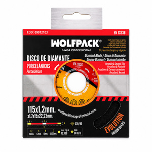 Disco Diamante Evolution per Taglio Rapido e Preciso O/ 115 mm. Porcellanati, Gres, Ceramica, Segmento da 15 mm. - Product Image 5
