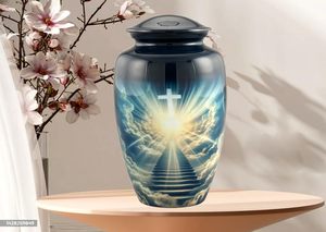 โกศสวรรค์สำหรับขี้เถ้ามนุษย์ขี้เถ้าที่ระลึกสำหรับผู้ใหญ่โกศตกแต่งสำหรับขี้เถ้าผู้ใหญ่ขนาดกำหนดเองได้ - Product Image 2