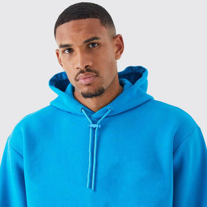 Nouvel ensemble de survêtement d'hiver en coton épais avec logo imprimé en relief, pantalon oversize et sweat à capuche court - Product Image 4