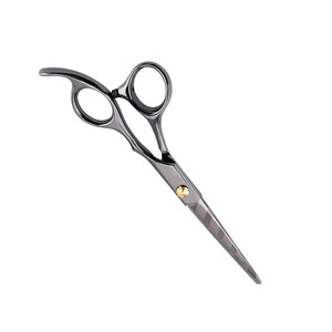 Ciseaux de coupe de cheveux de barbier de haute qualité avec ciseaux de salon de beauté polonais miroir avec poignée en plastique repose-doigt fixe - Product Image 4