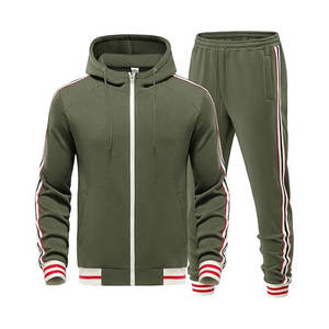 Chándal Premium de 2 piezas, chándal de entrenamiento de manga larga, chándal con cremallera completa para gimnasio, jogging y deportes, servicio OEM disponible - Product Image 5