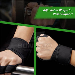 Gants de gymnastique demi-doigts en néoprène personnalisables Gants de fitness d'entraînement pour l'haltérophilie Concevez votre propre équipement d'entraînement - Product Image 4