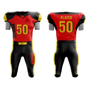 Uniformes de fútbol americano de alta calidad con logotipo personalizado Transpirable Conjuntos de estilo alto hechos en Pakistán para la venta en línea - Product Image 1