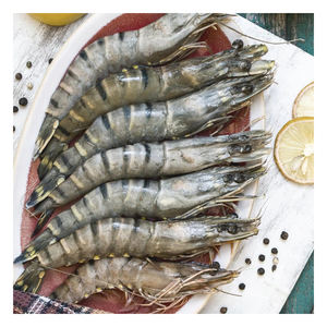 Camarones tigre enteros a bajo precio disponibles para comercio al por mayor y demanda de distribuidores - Product Image 1