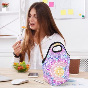 Sac à déjeuner isotherme en néoprène vierge pour sublimation, boîte souple réutilisable et légère, étui de transport alimentaire thermique, sacs à main - Product Image 3