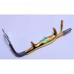 C CIRCULAR BREAST RETRACTOR WITH FIBER OPTIC LIGHT GUIDE AND SUCTION TUBE PLASTIC SURGERY INSTRUMENTS