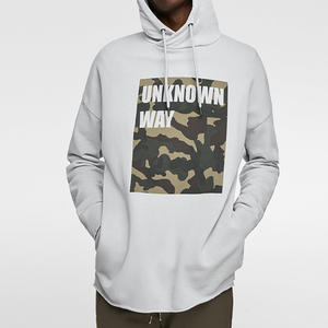 Sweat à capuche streetwear personnalisé d'hiver, écologique, 100% coton, molleton French Terry, coupe courte, délavage acide pour - Product Image 3