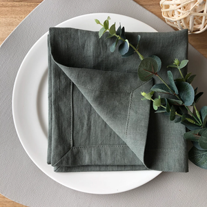 Tùy Chỉnh Monogrammed Bất Tốt Linen Khăn Ăn Với Thêu Cho Flatware Giấy Thấm Bữa Ăn Tối Khăn Ăn Cho Đám Cưới - Product Image 3