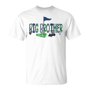 T-shirt coordinata per il fratello maggiore di un compleanno, con motivo 'Hole in One Golf', per eventi promozionali - Product Image 1