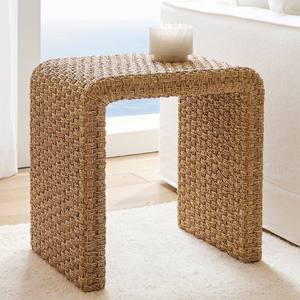 Ensemble de tables d'appoint en herbe de mer faites à la main, prix direct d'usine, table d'appoint en herbe de mer, table d'appoint en raphia - Product Image 4