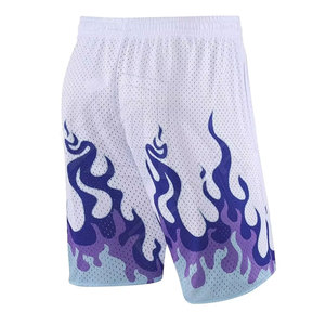 Wholesale Men's Plus Size Breathable Quick Dry Anti-Bacterial Polyester Basketball Shorts Customized Logo <b>Decorative</b> Pattern - Product Image 6