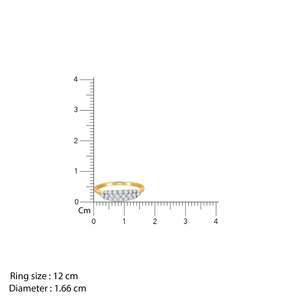 แหวนเพชรออร่าระยิบระยับทองคำแท้ 14K - สไตล์ทันสมัย - Product Image 1