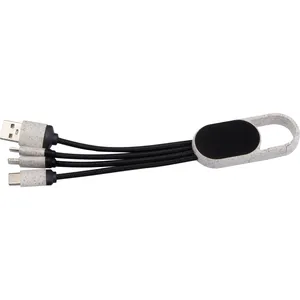 Cavo di Ricarica 3-in-1 Personalizzato Carmen, Gadget USB Promozionali - Product Image 1