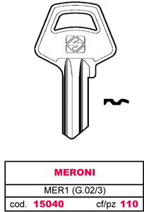 Chiave Asc Mer1 (g.Vac 3) Meroni - Product Image 1