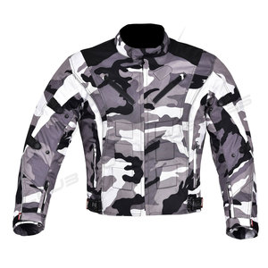 Veste de moto pour homme à capuche, imperméable, respirante, à séchage rapide, épaisse, avec logo sur le devant et caractéristiques de sécurité - Product Image 1