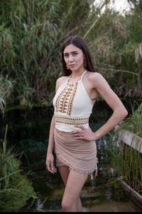 Blusa Boho Cruzada para Mujer, Top Étnico de Algodón Khadi con Estampado de Bloques, Cuello Halter sin Mangas, Ideal para Fiestas, Tallas Grandes, Precio Mayorista - Product Image 1