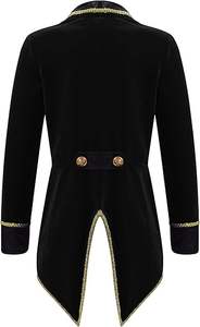 Custom Magician Ringmaster Tailcoat Tuxedo Suit Circus Showman Long Sleeve Jacket Stage Performance Cosplay <b>Costume</b> Outfit - Product Image 4