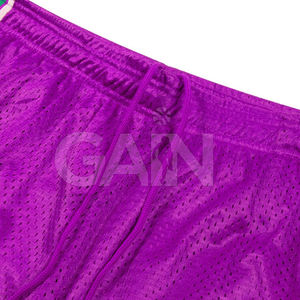 กางเกงขาสั้นตาข่ายสำหรับผู้ชายกางเกงขาสั้นสำหรับออกกำลังกายดีไซน์ใหม่ล่าสุดบริการ OEM - Product Image 4