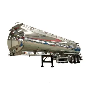 Novo caminhão-tanque de combustível para venda, reboque semi-caminhão com linha de combustível de óleo e gás de 50.000 litros
