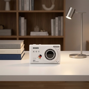 กล้องวิดีโอพกพาสำหรับเด็ก ซูมดิจิตอล 18 เท่า ความละเอียด 4K HD หน้าจอ 2-3 นิ้ว ไฟ LED ในตัว ช่องต่อ Type-C เชื่อมต่อ Wi-Fi - Product Image 6