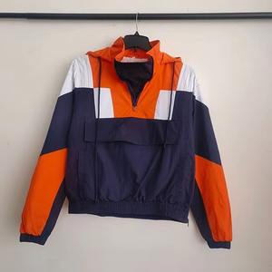 Streetwear d'été en satin de haute qualité personnalisé unisexe ensembles coupe-vent courts avec logo brodé imperméable en nylon style décontracté - Product Image 5