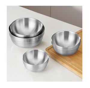 Meilleure vente bol en acier inoxydable autre hôtel buffet décor bol de fruits fantaisie servir salade grand bol rond ensemble - Product Image 5