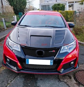 ฝากระโปรงหน้าคาร์บอนไฟเบอร์อะไหล่รถยนต์สำหรับฮอนด้า15-17 Civic Type R FK2 TM - Product Image 4