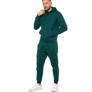 Conjunto de dos piezas para hombre al por mayor, sudadera con capucha para deportes de invierno, venta al por mayor, ropa deportiva lisa, pantalones de chándal para correr, Sudadera con capucha, patrón sólido - Product Image 1
